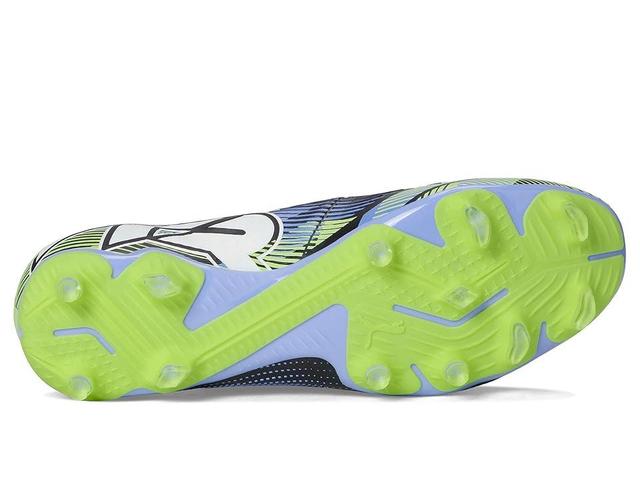 PUMA Future 7 Match Fg/Ag (Gray Skies-Puma White-Fizzy Apple) Men's Soccer Shoes Product Image