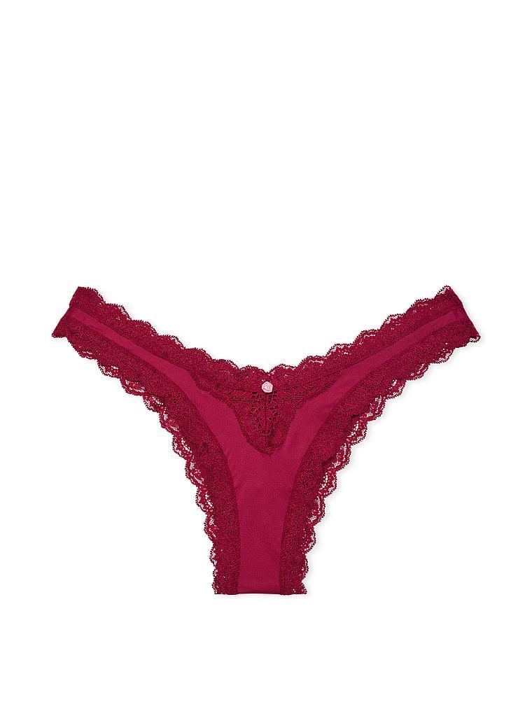 Lace-Trim Brazilian Panty Product Image