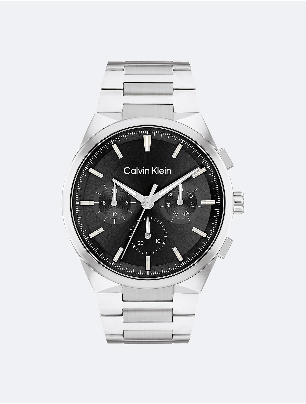 Calvin Klein Mens Multifunction H-Link Bracelet Watch - Metallic Product Image