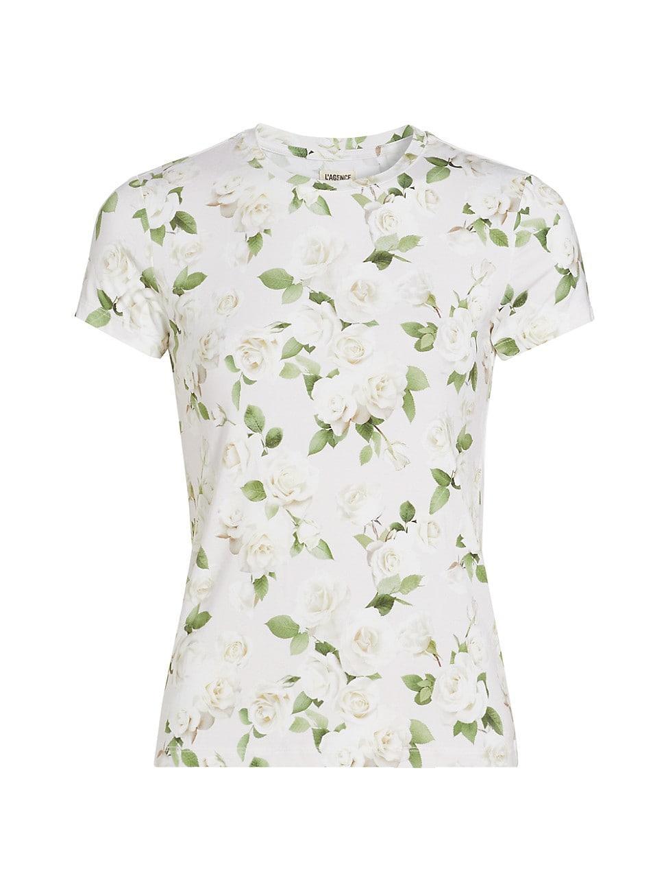 Womens Ressi Floral Crewneck T-Shirt Product Image