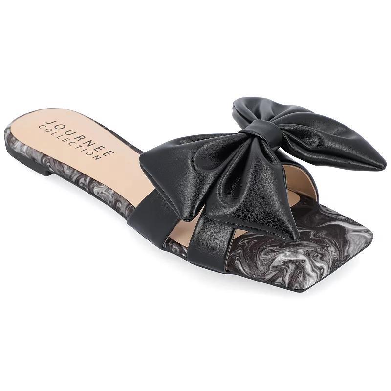 Journee Collection Kealla Womens Bow Slide Sandals Product Image