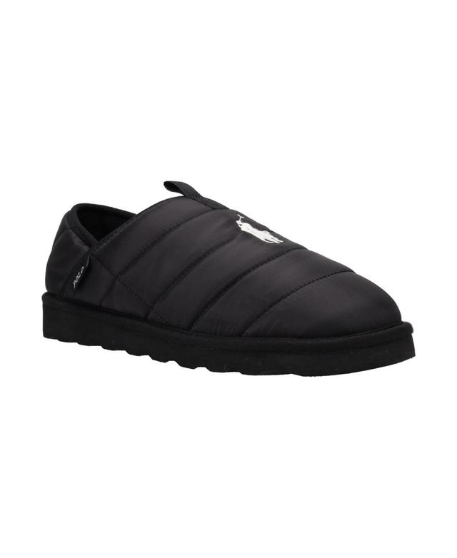 Polo Ralph Lauren Mens Everett Collapsible Back Slippers - Black Product Image