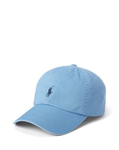 POLO RALPH LAUREN Cotton Chino Ball Cap Man Hat Light Blue Size Onesize Cotton Product Image