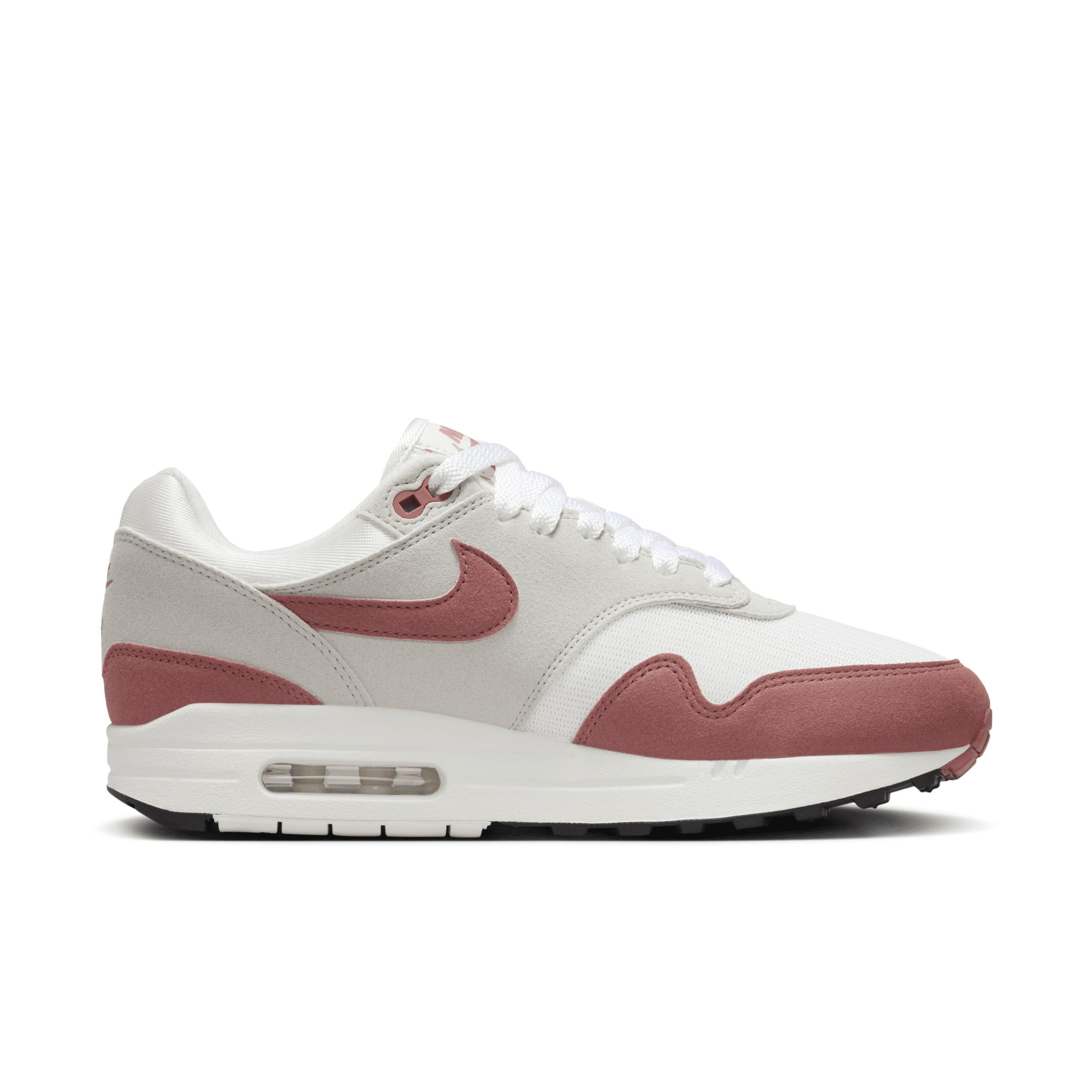 Nike Womens Air Max 1 87 - Shoes Sail/Canyon Pink/Black Product Image