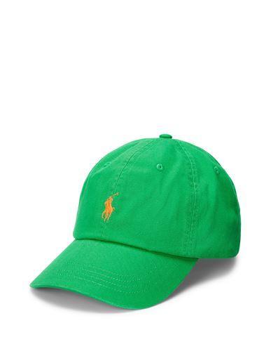 POLO RALPH LAUREN Cotton Chino Ball Cap Man Hat Green Size Onesize Cotton Product Image