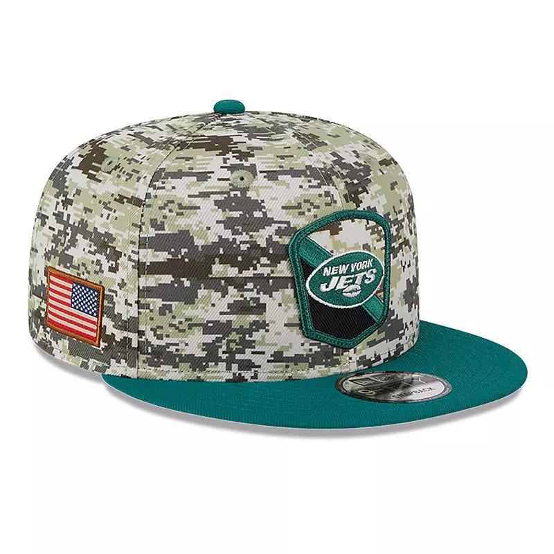 Mens New Era Camo New York Jets 2023 Salute To Service 9FIFTY Snapback Hat Product Image