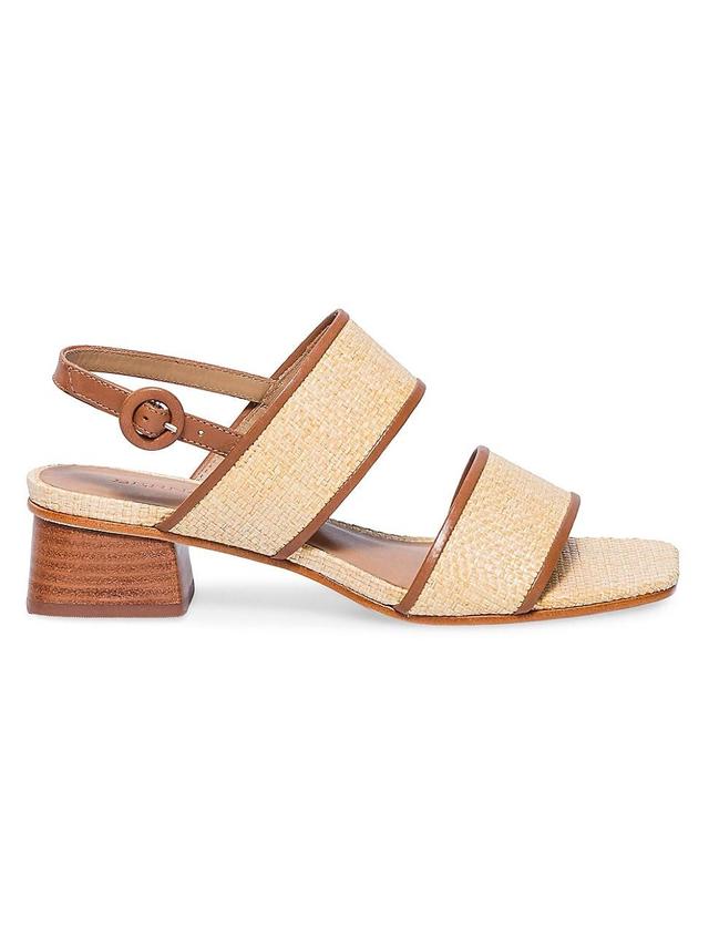 Womens Jasper Raffia Slingback Sandals Product Image