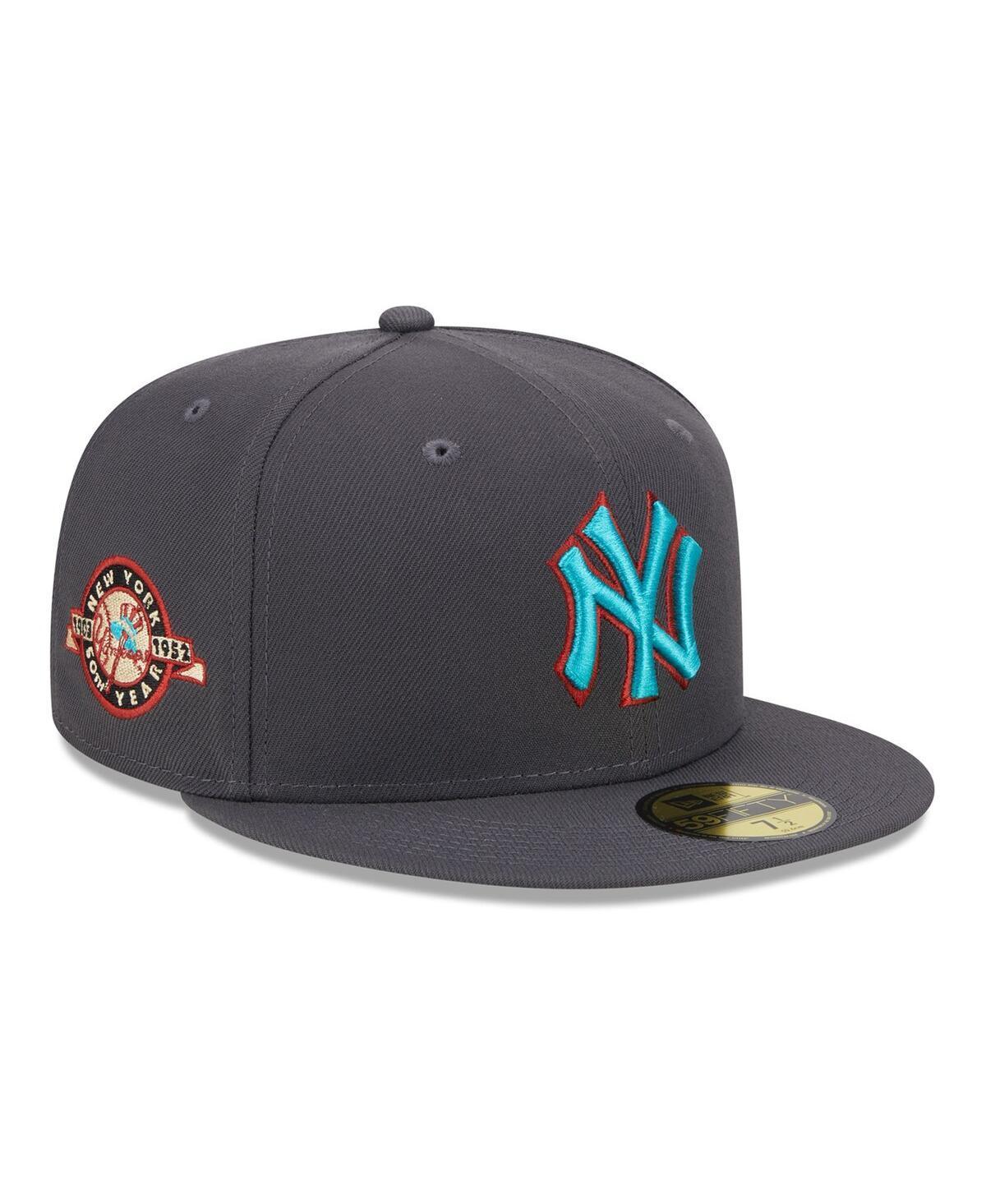 Mens New Era Graphite New York Yankees Print Undervisor 59FIFTY Fitted Hat Product Image