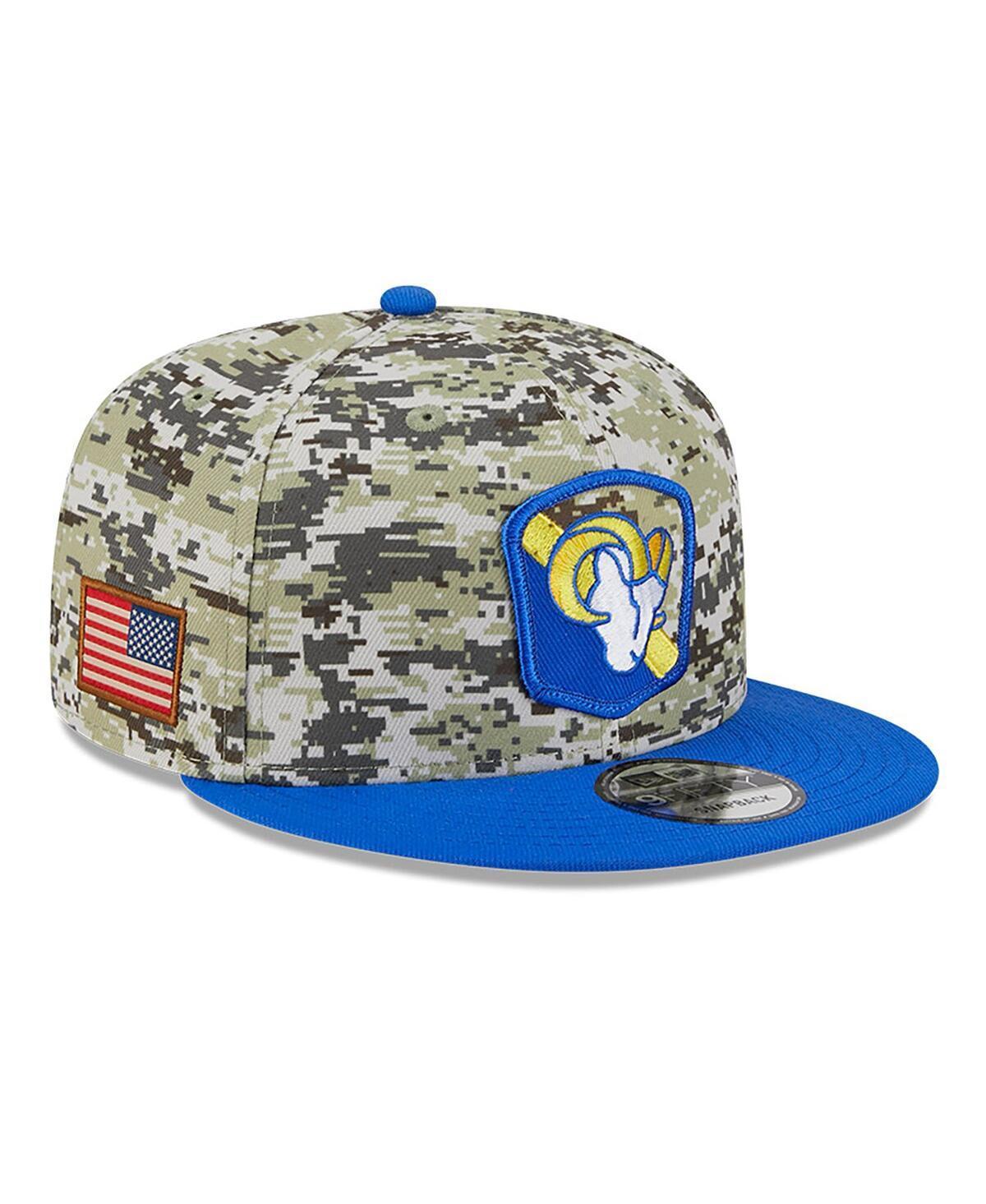 Mens New Era Camo Los Angeles Rams 2023 Salute To Service 9FIFTY Snapback Hat - Camo Product Image