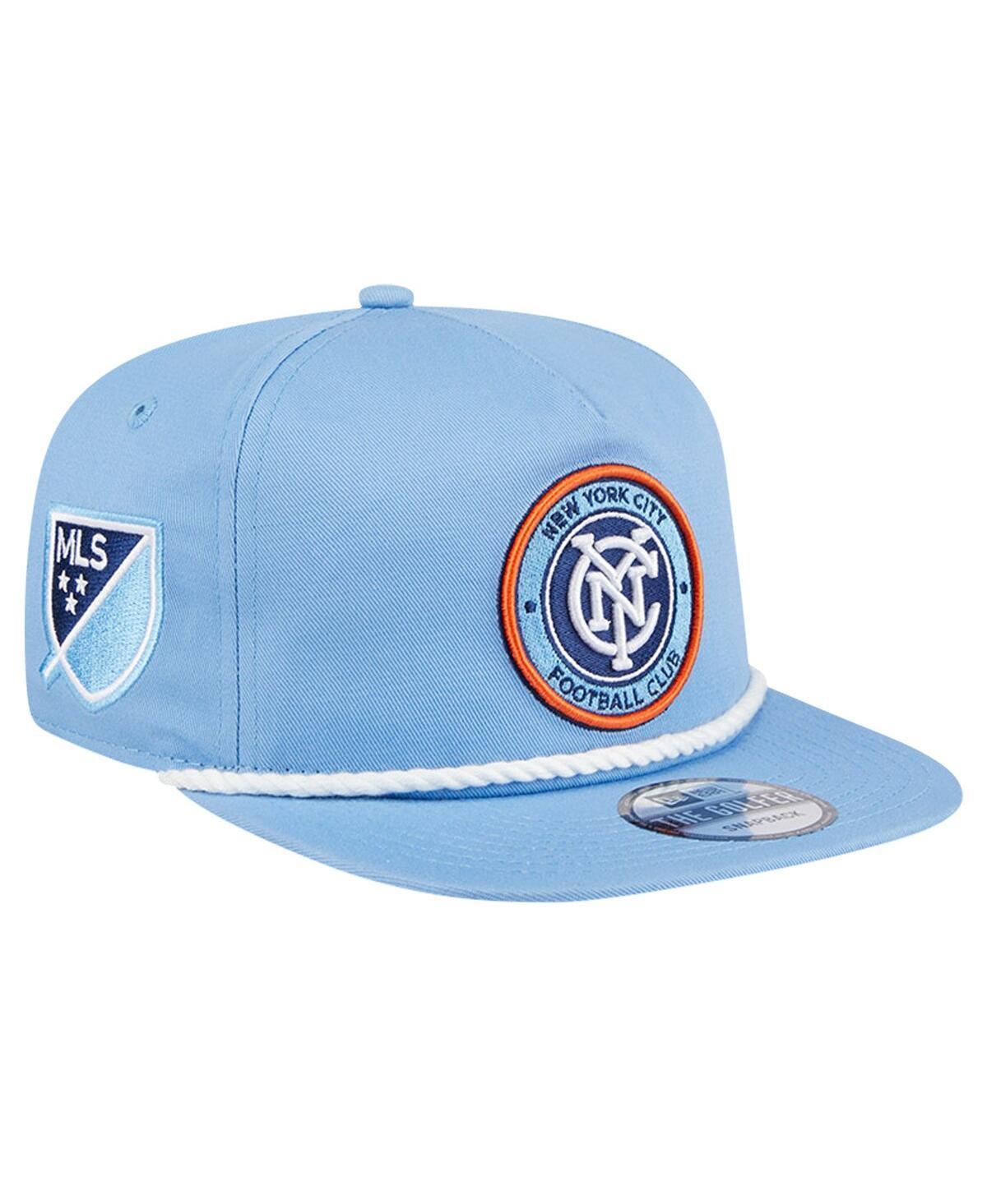 Mens New Era Sky Blue New York City FC The Golfer Kickoff Collection Adjustable Hat Product Image