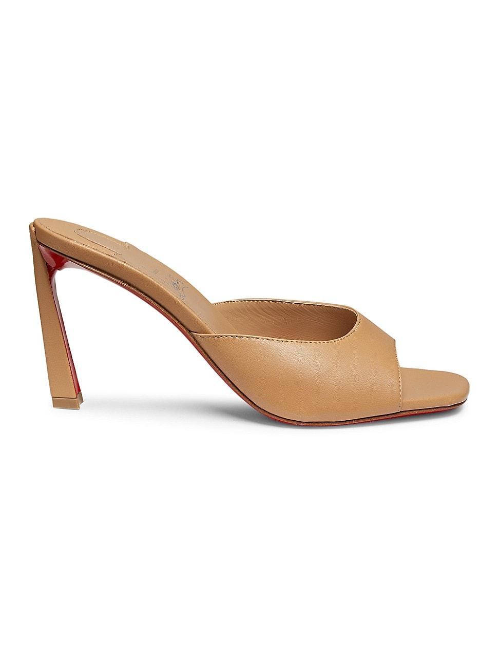 Condora Leather Red Sole Mule Sandals Product Image