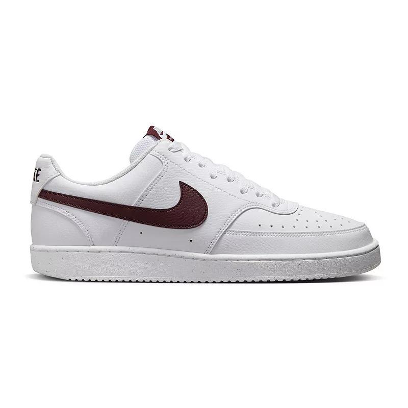 Nike Court Vision Next Nature Mens Low-Top Shoes White Red Crush Product Image