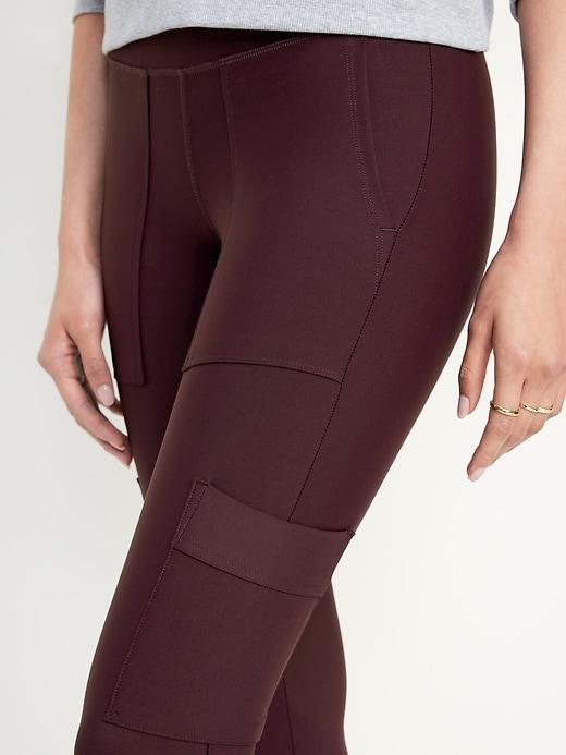 High-Waisted PowerSoft Cargo 7/8 Leggings Product Image