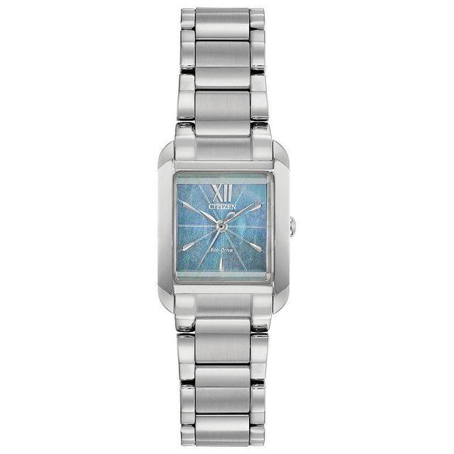 Citizen Eco-Drive Womens Blue Dial Watch - EW5551-56N Silver Tone Product Image