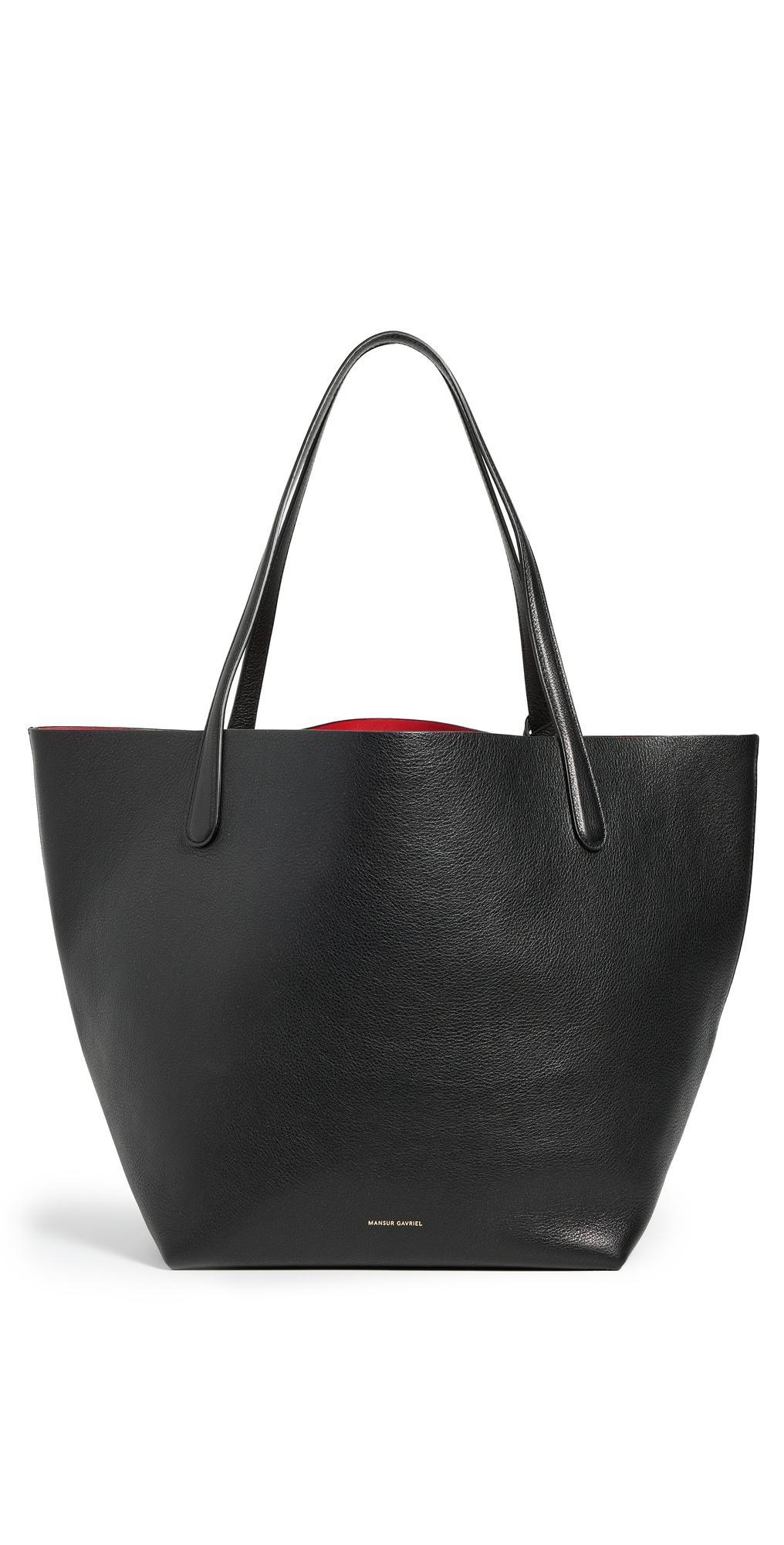 MANSUR GAVRIEL Everyday Soft Tote In Black/flamma Product Image