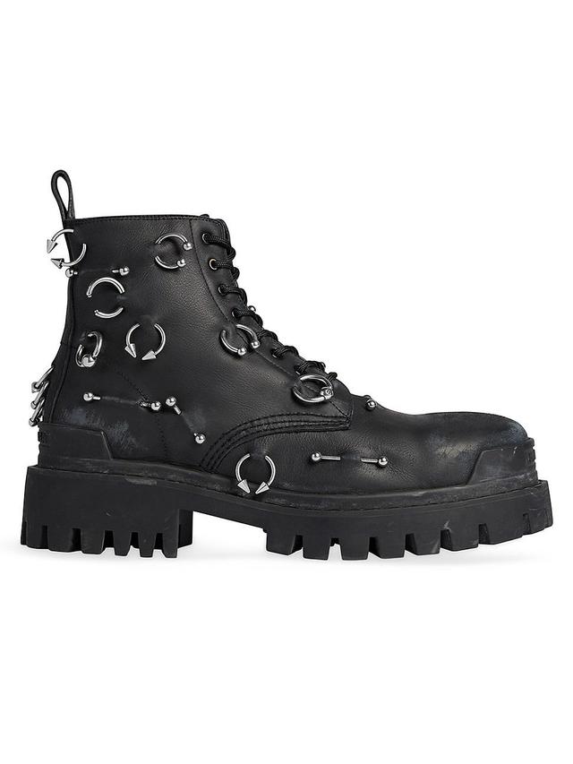 Mens Strike 20mm Boots With Piercings Product Image