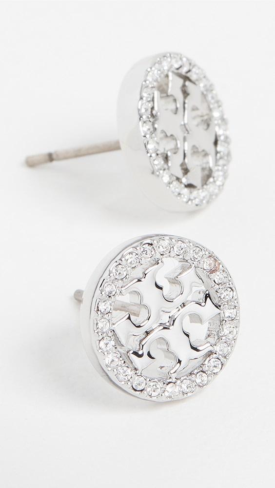 Tory Burch Miller Pave Stud Earrings | Shopbop Product Image