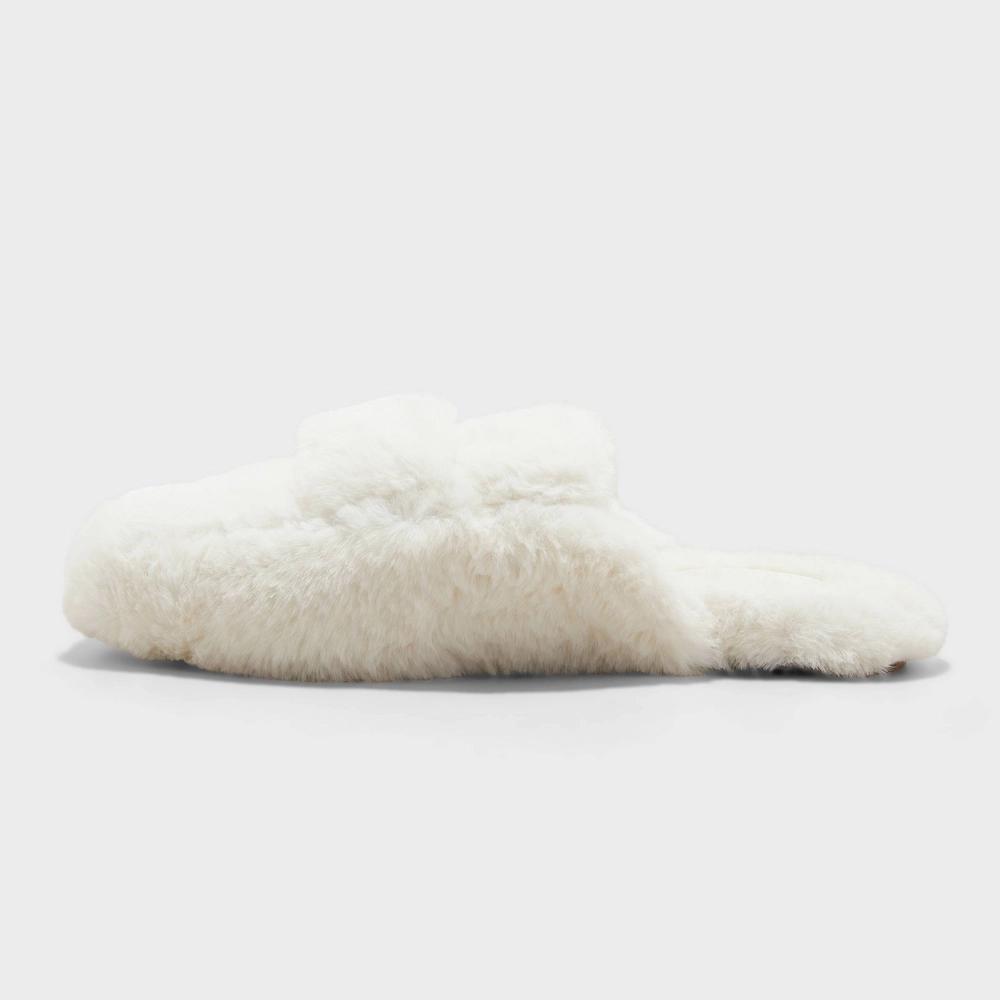 Women's Astoria Faux Fur Loafer Slippers - Auden™ Ivory 8 Product Image