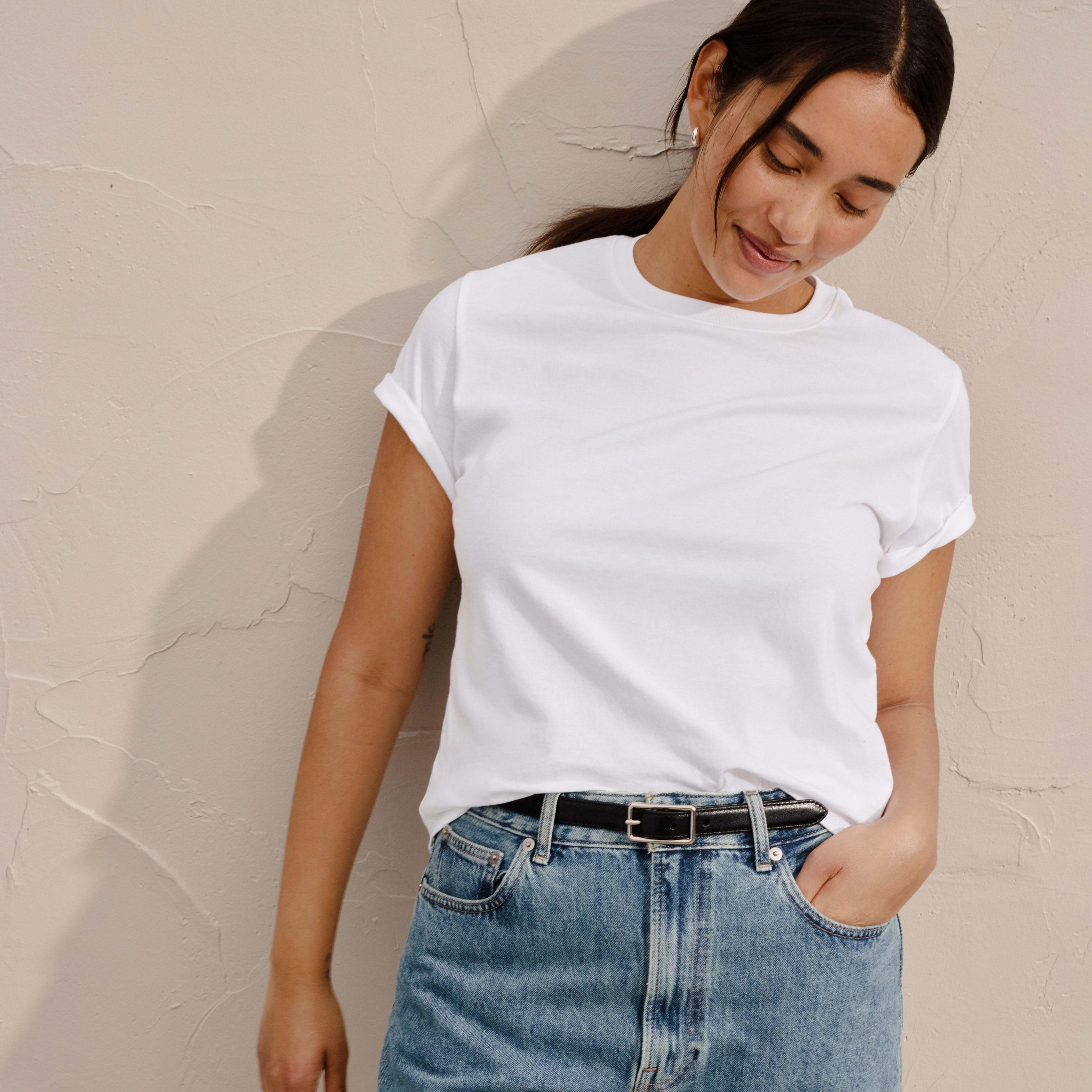 The Box-Cut Tee in Essential Cotton Product Image