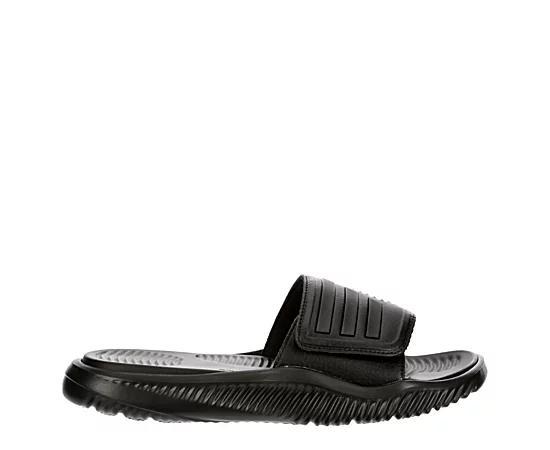 adidas Alphabounce Mens Slide Sandals Black Black Product Image