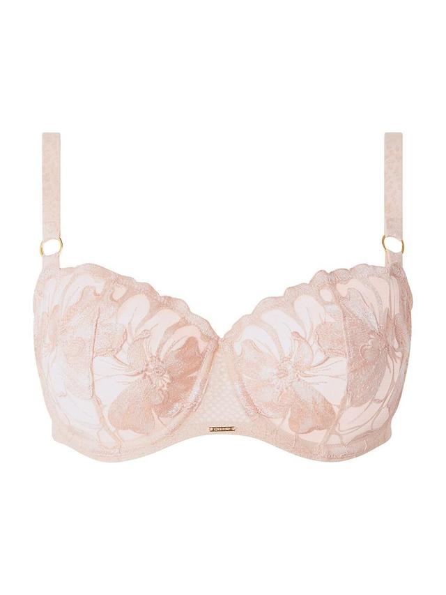 Womens Fleurs Lace Unlined Demi Bra Product Image