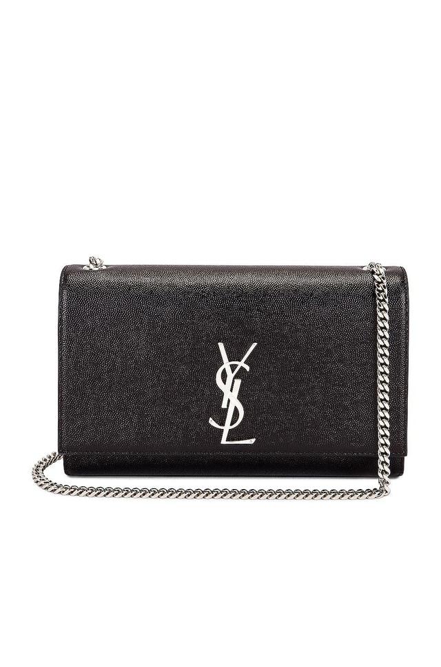 Saint Laurent Medium Kate Chain Bag Black. Size all. Product Image