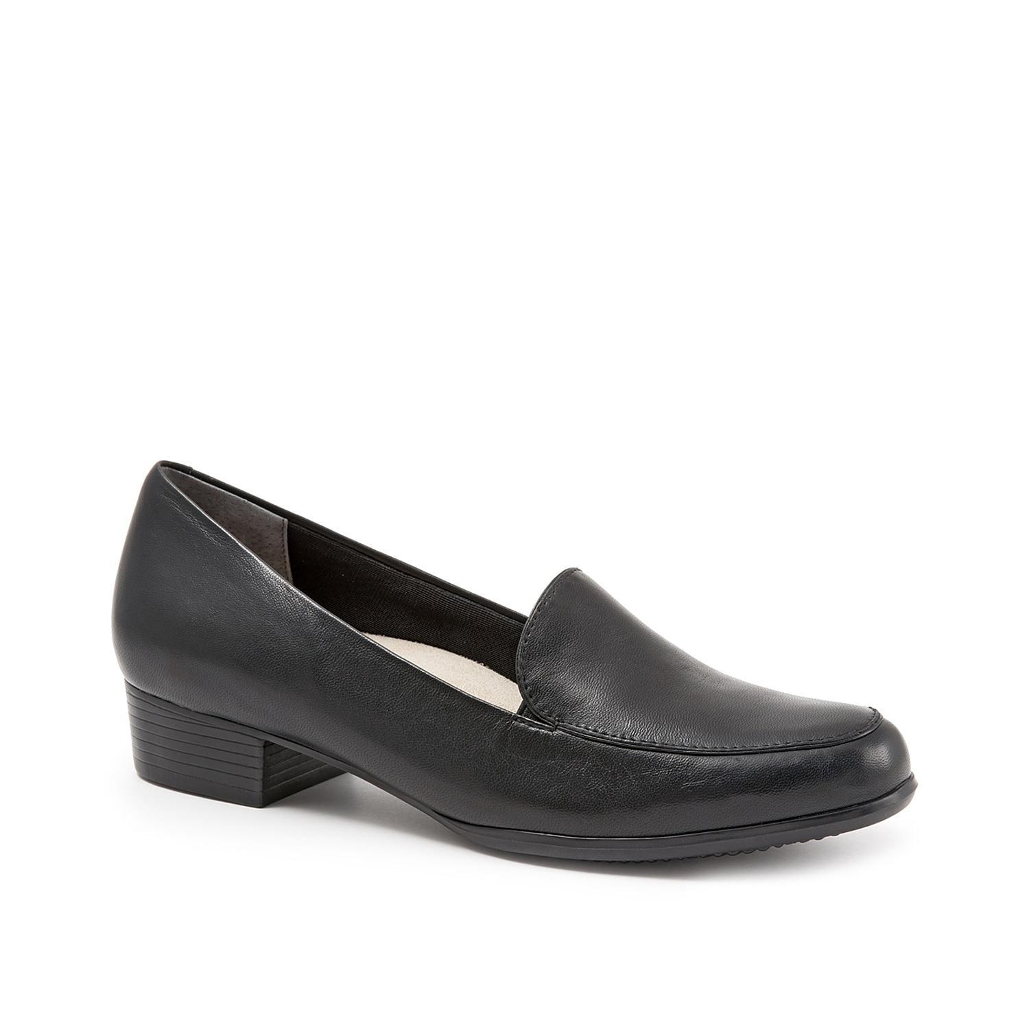 Trotters Monarch Leather Slip-On Block Heel Loafers Product Image