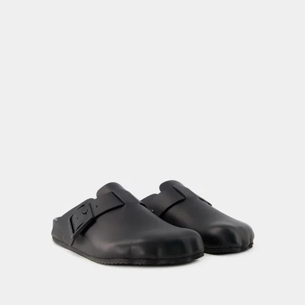 BALENCIAGA Sunday Slides -  - Leather - Black Product Image