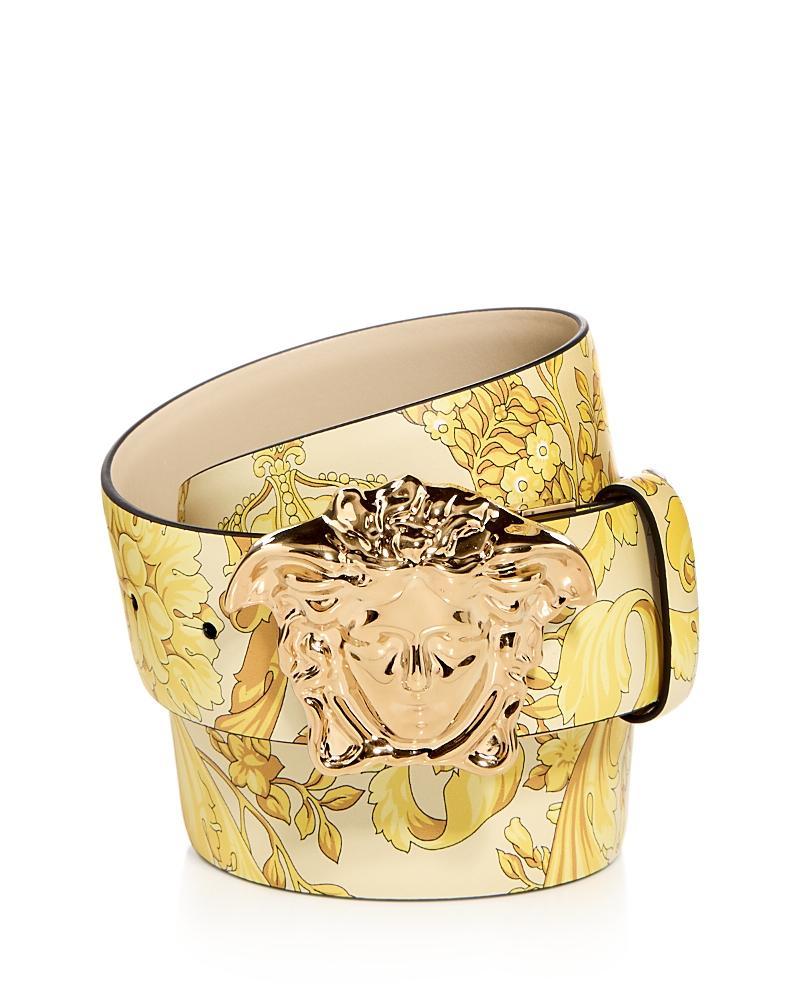 Versace Mens Barocco Print Reversible Leather Belt Product Image