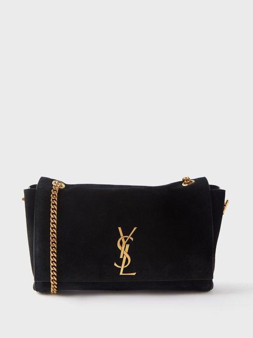 Womens Kate Medium Supple Reversible Chain Bag in Shiny Leather and Suede Product Image