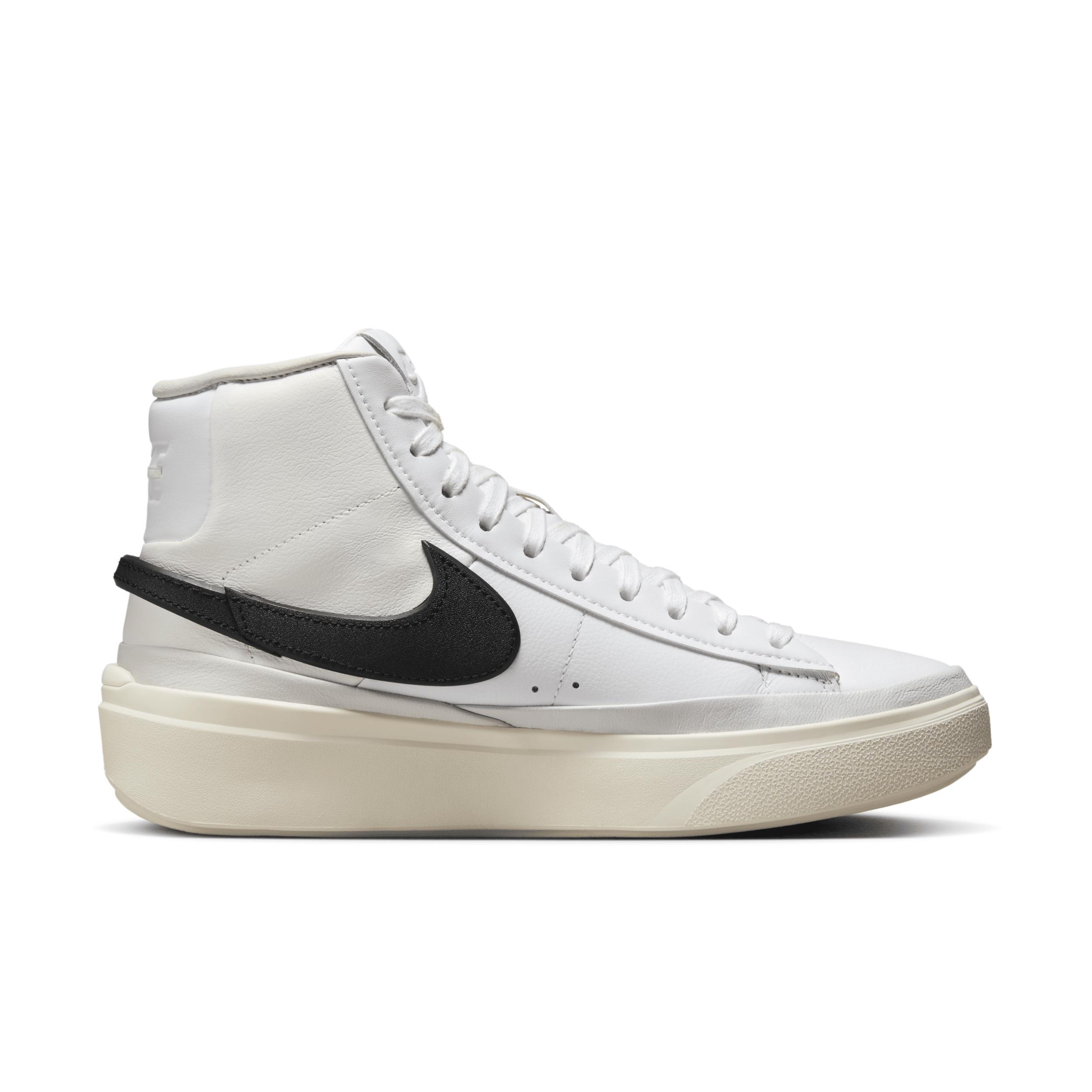 Nike Blazer Phantom Sneaker Mid in White. Product Image