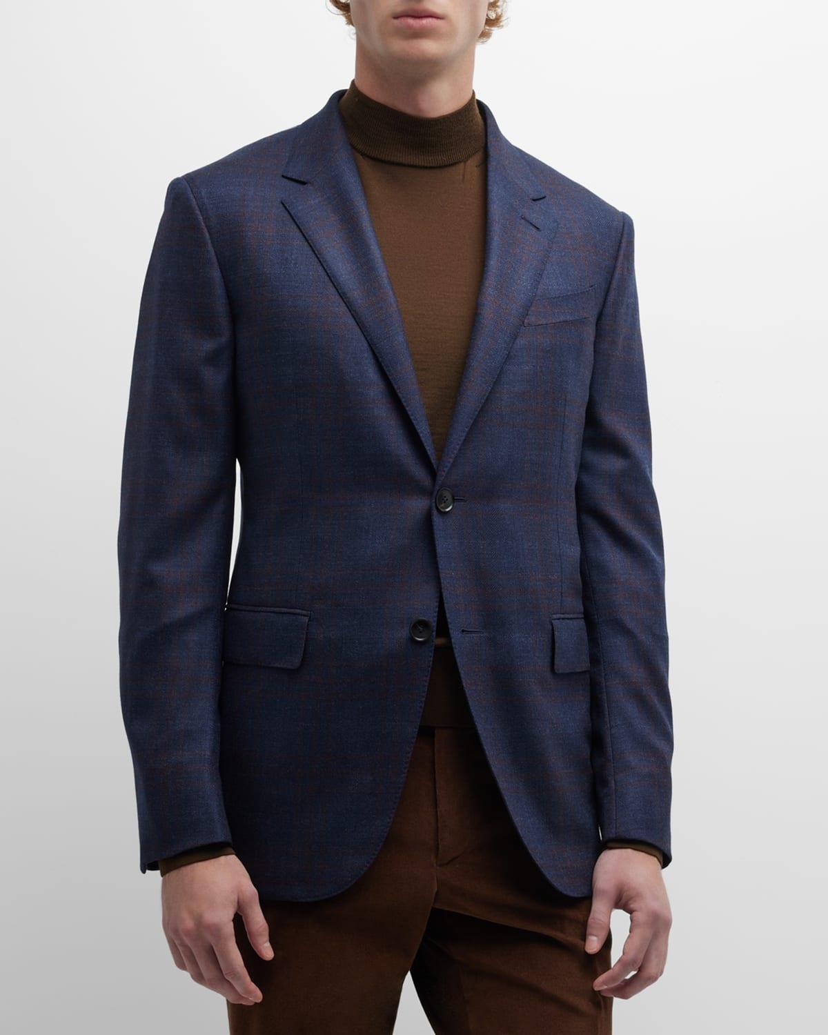 Mens Check Wool Sport Coat Product Image