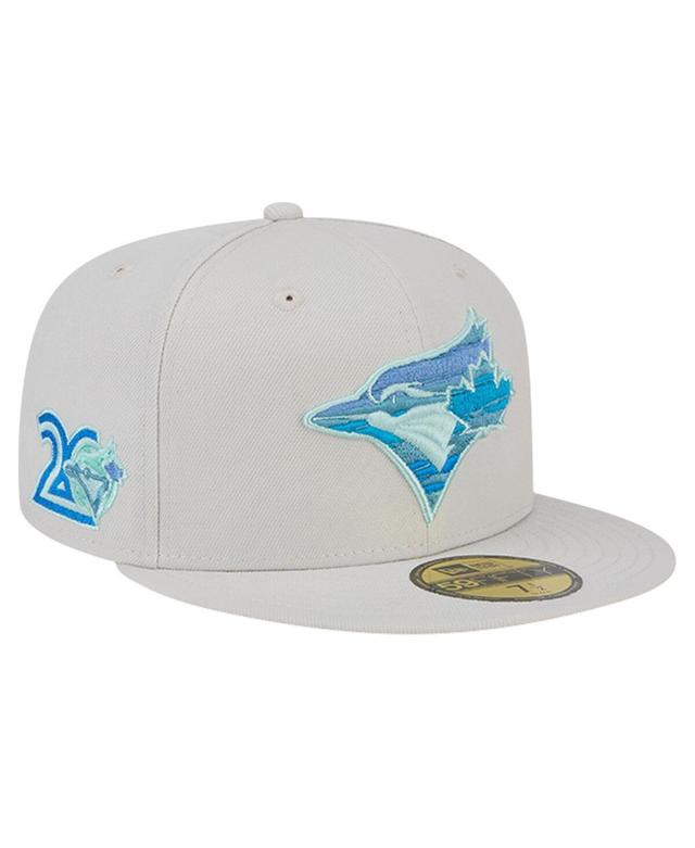 New Era Mens Khaki Toronto Blue Jays Stone Mist 59FIFTY Fitted Hat Product Image