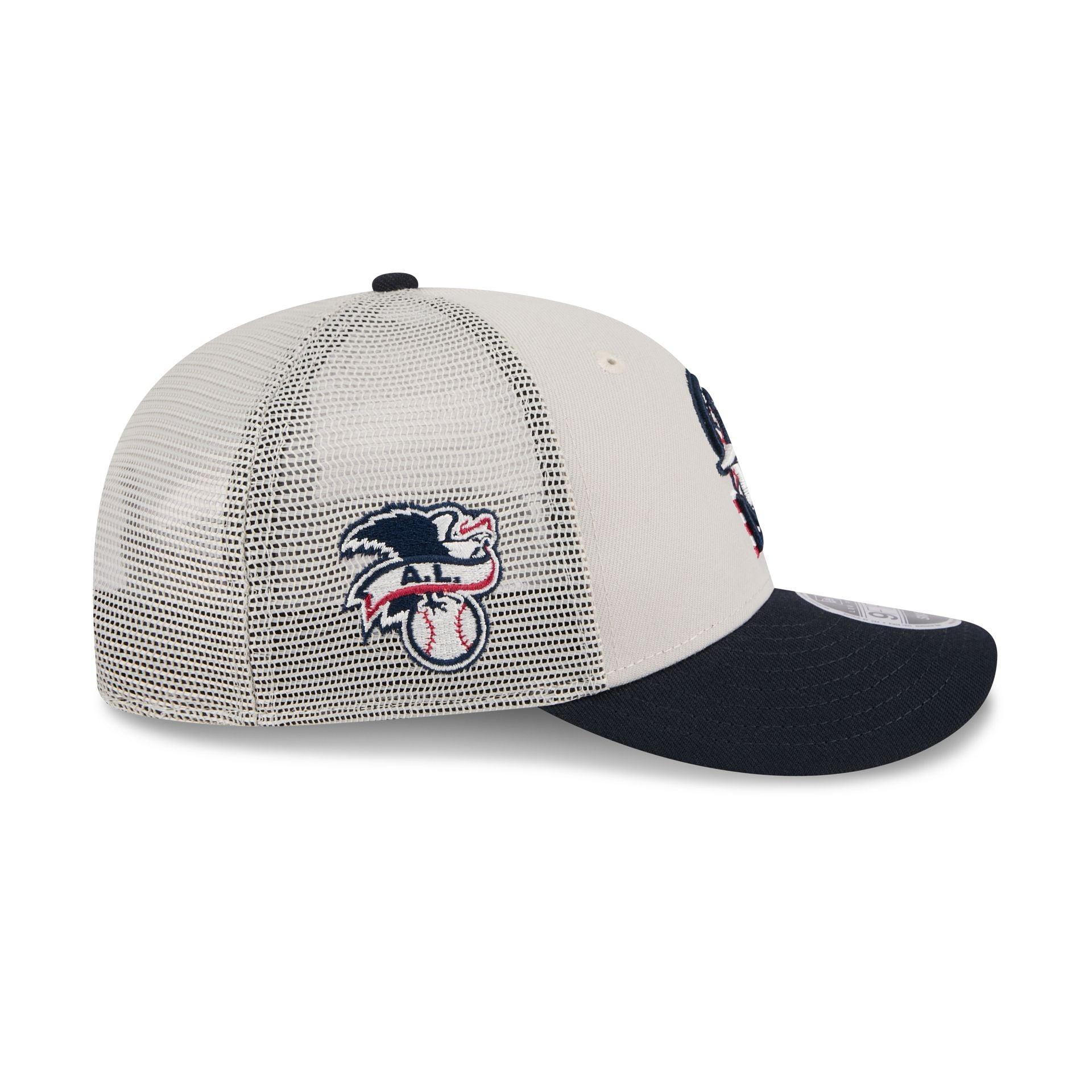 Seattle Mariners Independence Day 2024 Low Profile 9FIFTY Trucker Hat Male Product Image