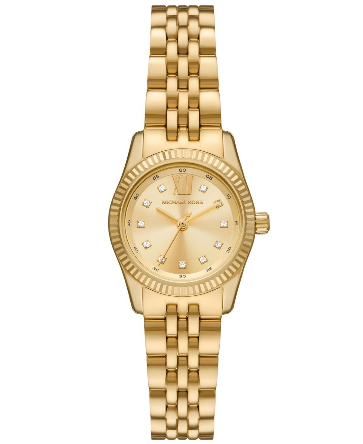 Michael Kors Womens Lexington Three-Hand Two Tone Stainless Steel Bracelet Watch Product Image