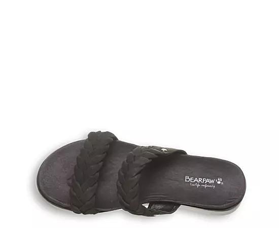 Bearpaw Thessa Womens Slide Sandals Black Product Image