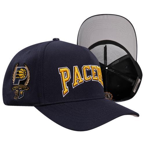 Pro Standard Mens Pro Standard Pacers Crest Emblem Flatbrim Snapback - Mens Product Image