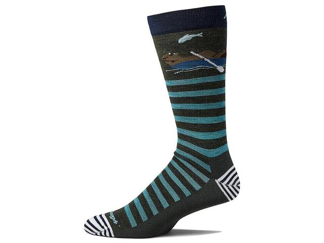 Darn Tough Vermont Animal Haus Crew Lightweight (Forest) Men's Crew Cut Socks Shoes Product Image