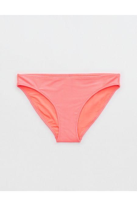 Aerie Shine Rib Full Coverage Bikini Bottom Women's Product Image