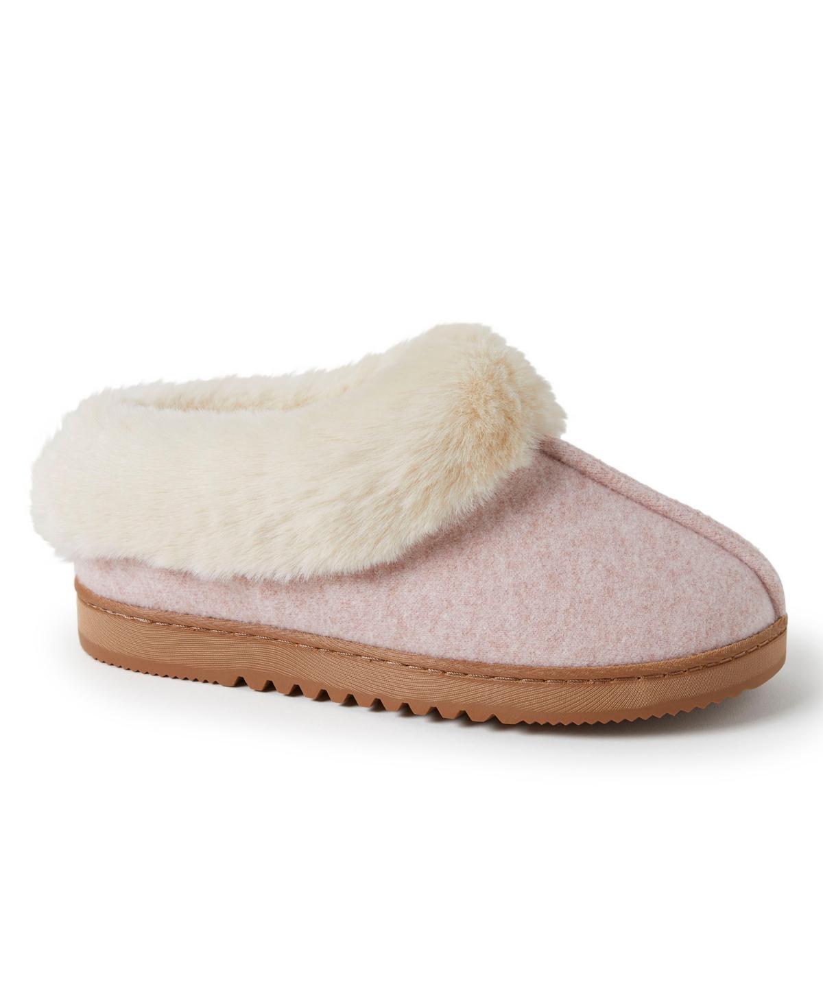 Dearfoams Chloe Soft Knit Womens Clog Slippers Pale Pink Product Image