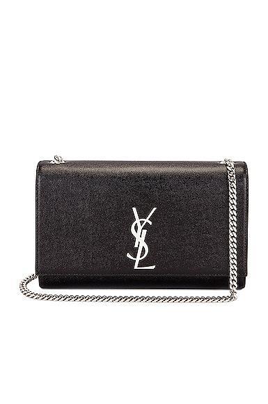 Saint Laurent Medium Kate Chain Bag Black. Size all. Product Image