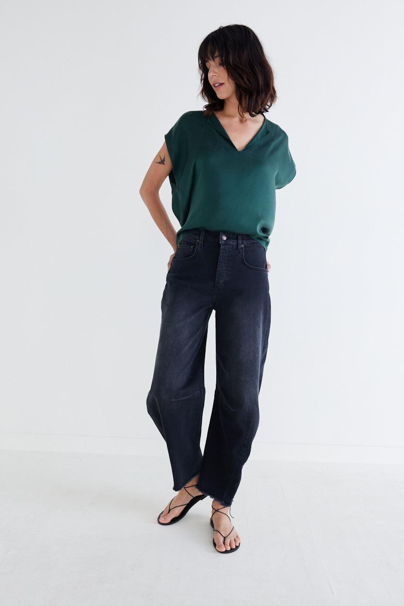 Fearless Wide Leg Denim Pants Product Image