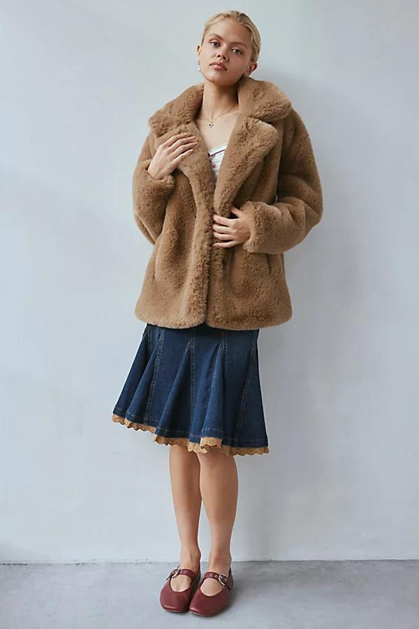 BLANKNYC Iced Frappe Faux Fur Coat Jacket Womens at Urban Outfitters Product Image