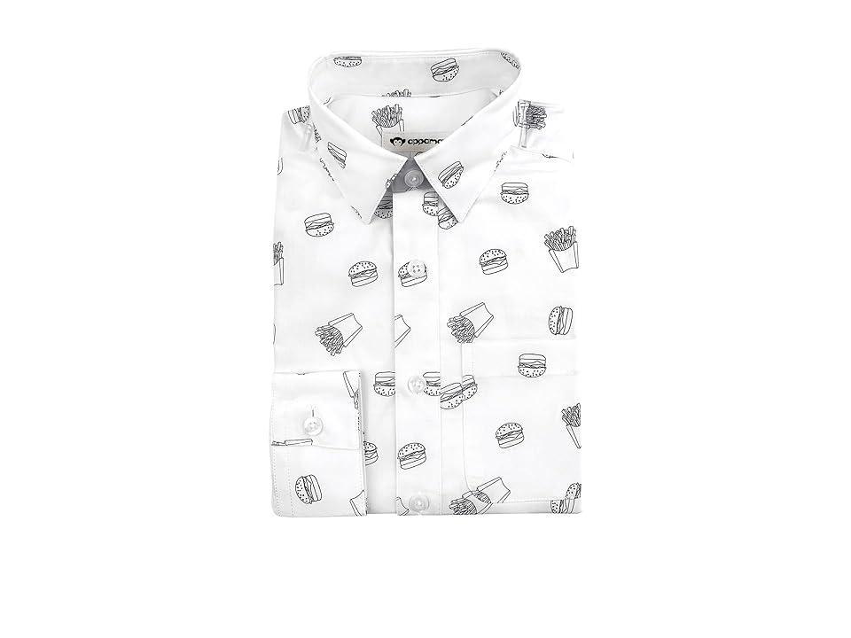 Appaman Kids Standard Dress Shirt (Toddler/Little Kid/Big Kid) (Burgers/Fries) Men's Clothing Product Image