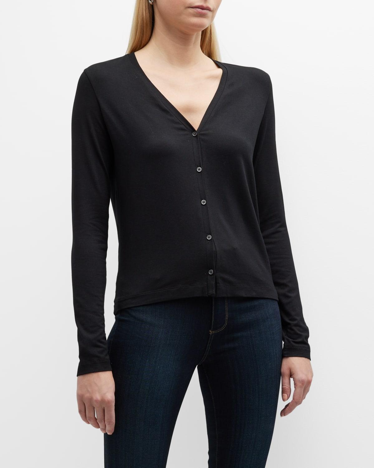 Womens Soft Touch V-Neck Cardigan Product Image