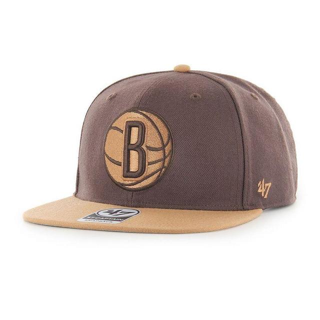 Mens 47 Brooklyn Nets No Shot Two-Tone Captain Snapback Hat Product Image