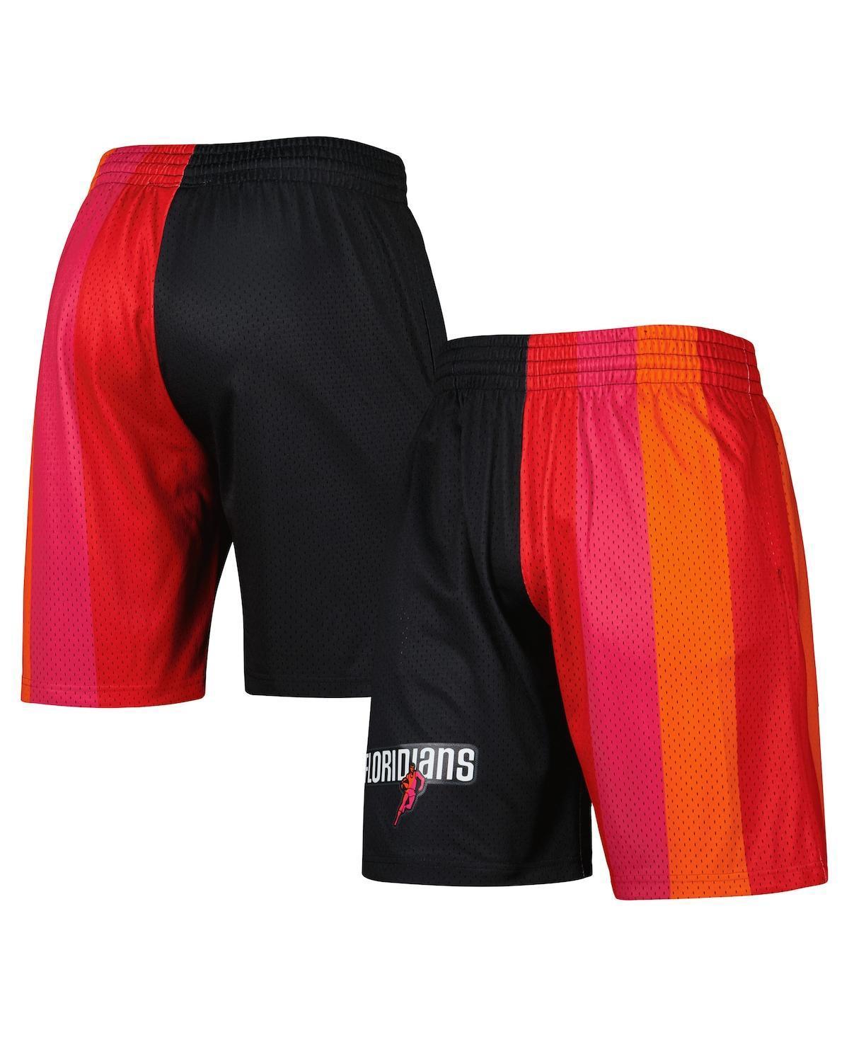 Mens Mitchell & Ness Miami Heat Hardwood Classics 2005 Split Swingman Shorts Product Image