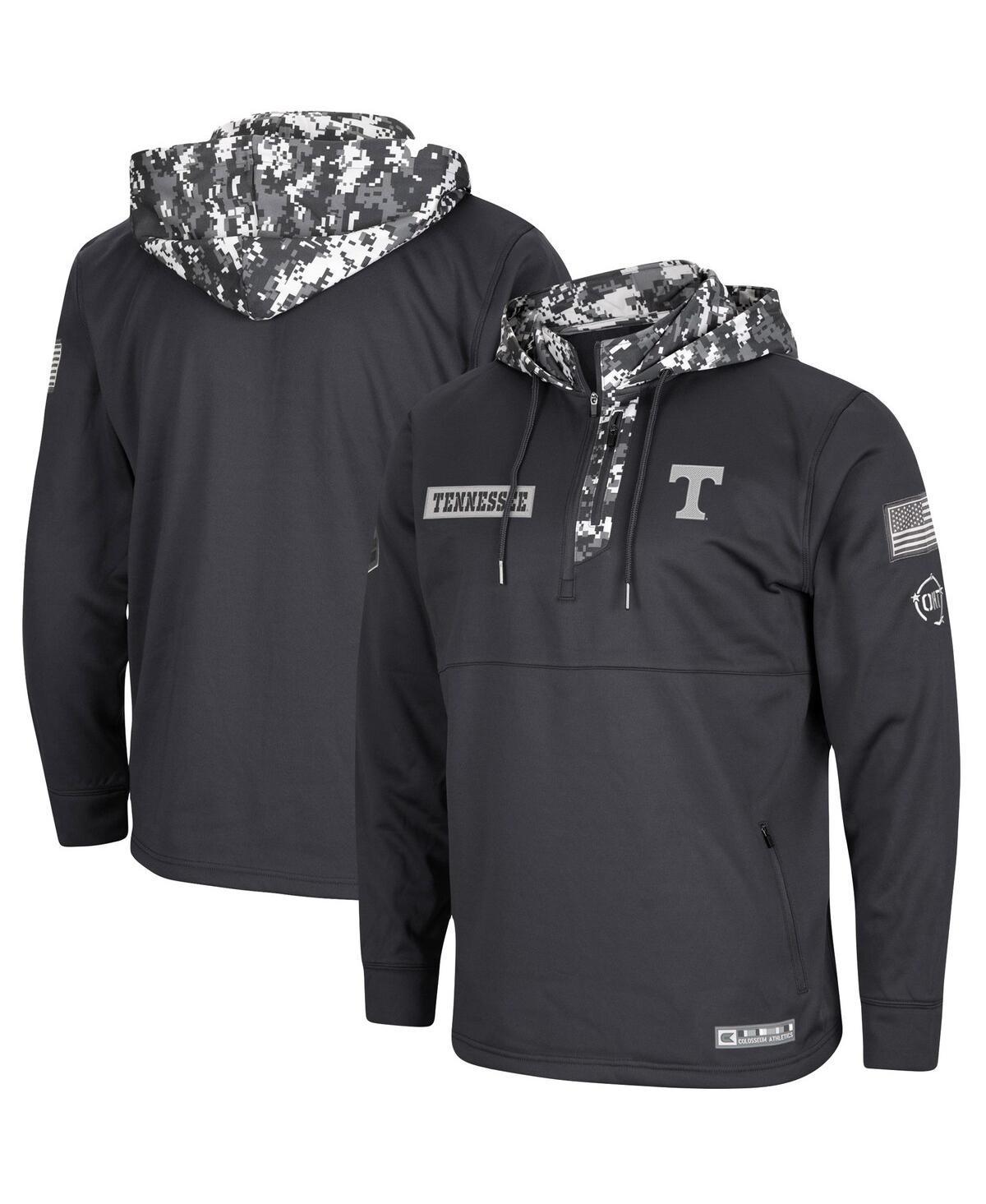 Mens Colosseum Charcoal South Carolina Gamecocks OHT Military Appreciation Digi Camo Quarter-Zip Hoodie Product Image