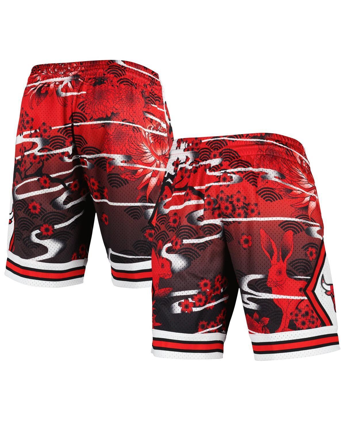 Mens Mitchell & Ness Red Chicago Bulls Lunar New Year Swingman Shorts Product Image