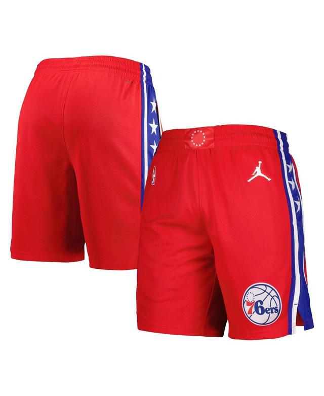 Jordan Brand Mens Red Philadelphia 76ers 2022/2023 Statement Edition Swingman Performance Shorts - Unvred Product Image